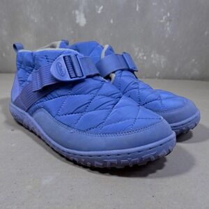 Chaco Ramble Puff Boots Womens 9.5 Blue Quilted Fleece Lined JCH108940